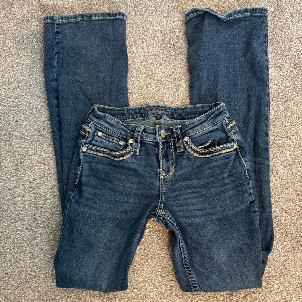 Western Cowgirl Shyanne Bling Jeans 26x34 Blue